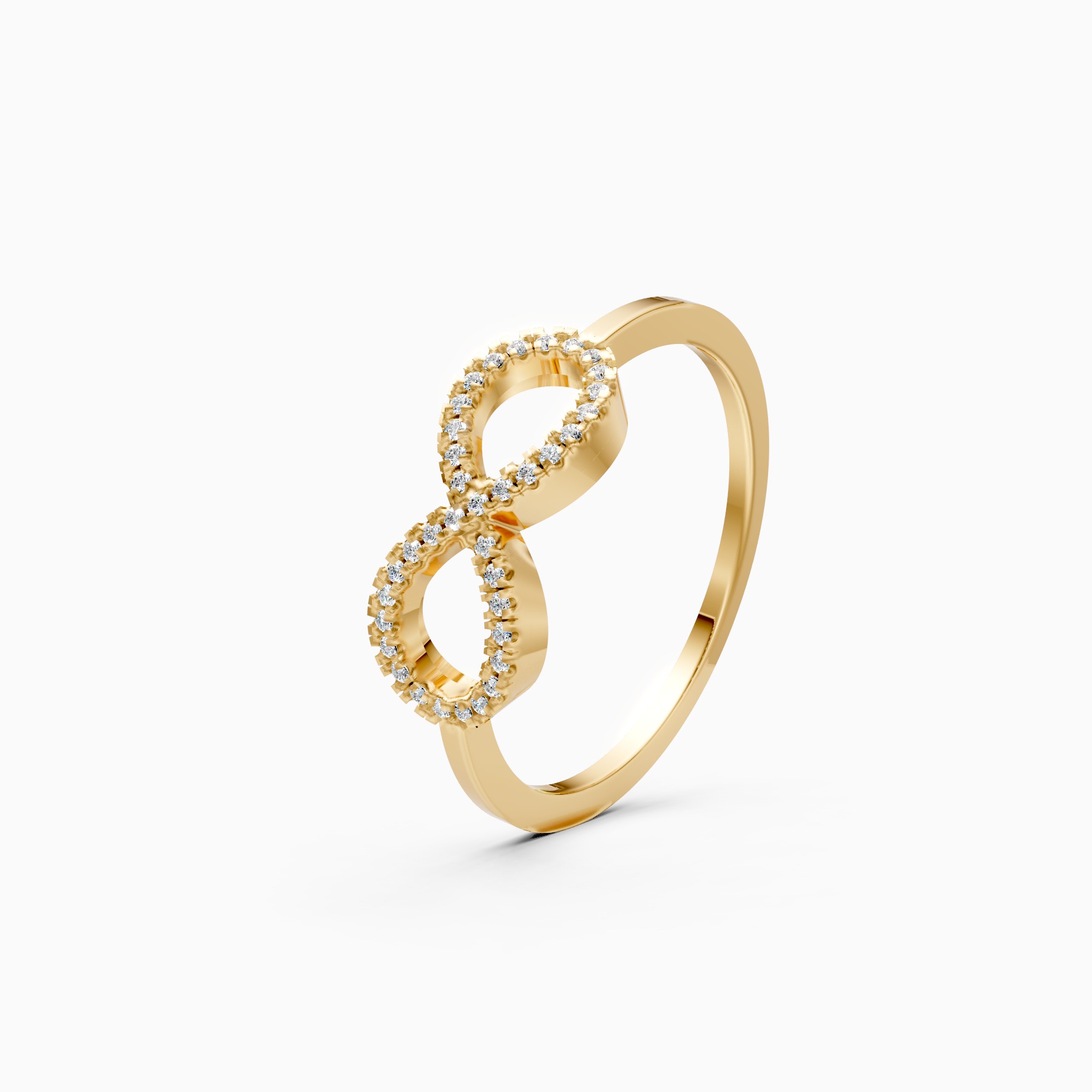 Forever Shine Infinity Shape Lab Diamond Ring